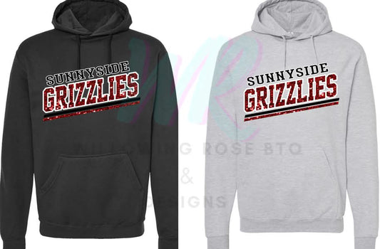 Faux glitter Sunnyside Grizzlies