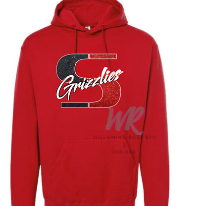 Sunnyside Grizzlies faux sparkle- spirit wear