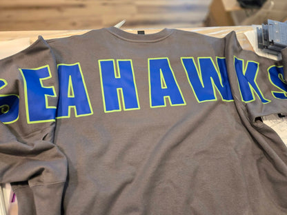 Seahawks  across the back